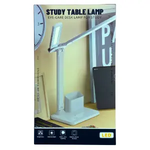 LAMPARA DE MESA CON SOPORTE, PORTA LAPIZ