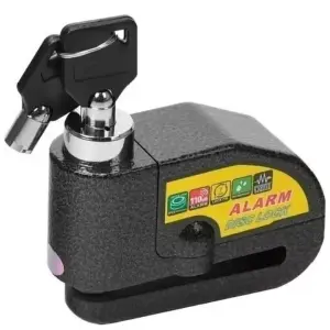 ANDADO DE MOTO CON ALARMA PARA DISCO