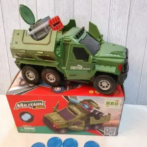 Carro Militar Lanza Tazos Juguete Intera