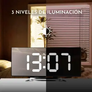 Reloj Despertador Digital Moderno De Mes