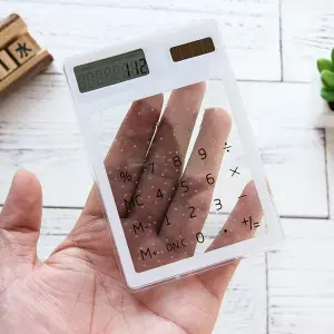 CALCULADORA TRANSPARENTE X2