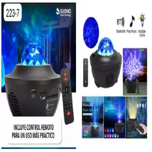LÁMPARA DE PROYECTOR MUSICAL 223-7 BT Y