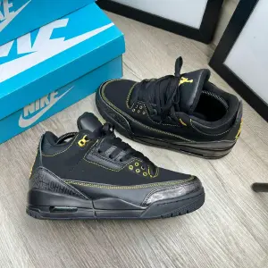 air jordan 3 negro amarillos