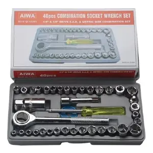 Rachet Copas Socket 40 Piezas 1/4 3/8