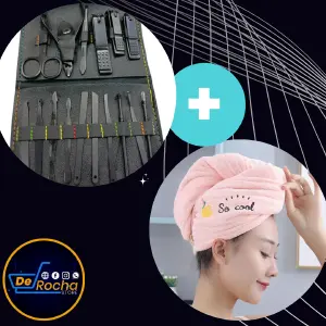 Kit manicure+ toalla microfibra