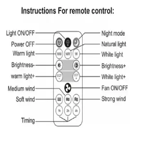 Bombillo Ventilador Led + Control