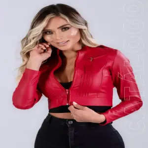 La chaqueta en cuerina Torero (Roja)