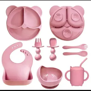 Set de platos vajilla para bebe silicon