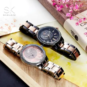 Reloj Mujer Shengke K0075l sk Cuarzo