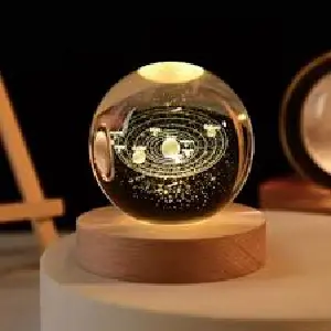 Lampara esfera de cristal