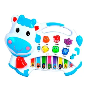 Piano Organeta Vaca Granja Animales Bebe