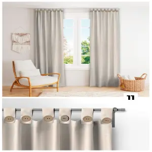 PROMO HERMOSAS CORTINAS BOTONES