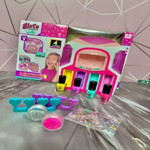 KIT DE UÑAS PARA NIÑAS LUCES Y SONIDO