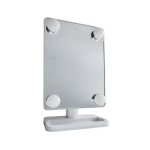 Espejo 4 Luces Led Maquillaje 360°