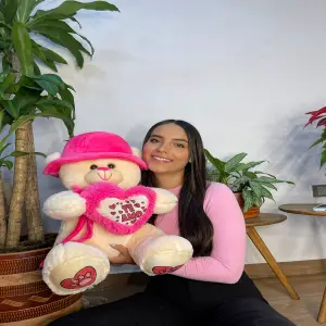 Peluche pava de corazón 70cm