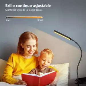 Lámpara Barra Lectura Pinza Ajustable