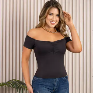 BLUSA MANGA CORTA TIPO BANDEJA