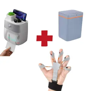 DISPENSADOR + BASURERO + EJERCI DEDOS