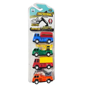 Carros De Impulso Juguete Set X 4