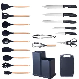SET DE CUCHARONES CON SILICONA 19 PCS