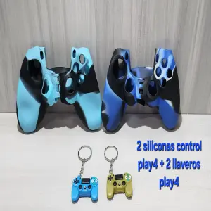 super combo 2 siliconas +2 llaveros play