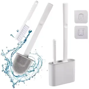 Cepillo Silicona Inodoro Flexible Multif