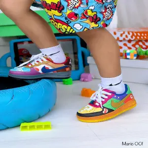 NIKE FORCE ONE EDICION MARIO BROSS NIÑO