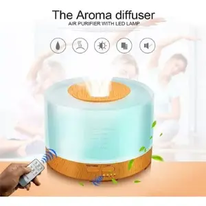 Humidificador Difusor base madera contro