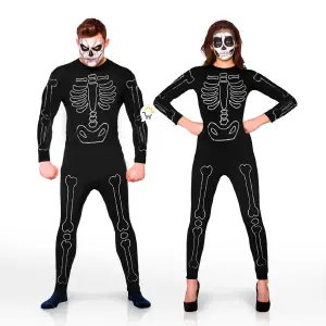 Traje Enterizo Esqueleto Disfraz FV00029
