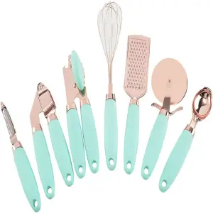 Set Utensilios Cocina x 7 Pzas Oro Rosa