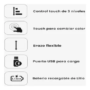 LAMPARA ESCRITORIO  FLEXIBLE MS-13