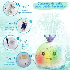 Juguete Acuatico Ballena para bebes