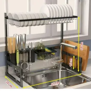 Organizador Escurridor Platos Acero 010