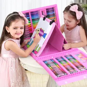 SET ARTE MALETA 208 PZS CABALLETE NIÑOS