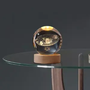 Lampara nocturna de bola de cristal