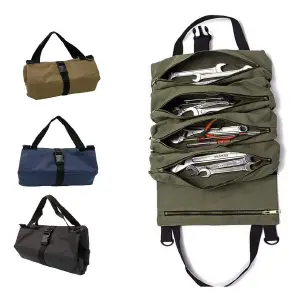 BOLSO ENROLLABLE PARA HERRAMIENTAS: ¡Organización y Movilidad para tus Proyectos! - BOLSO ENRROLLABLE PARA HERRAMIENTA
