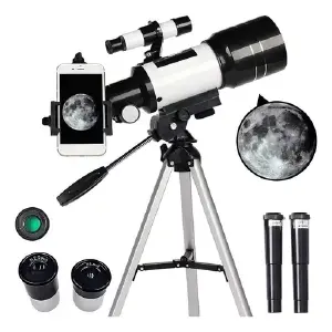 Telescopio astronómico soporte celular