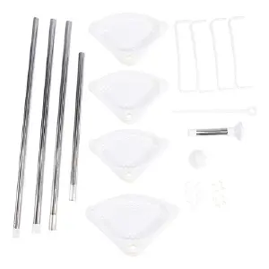 ORGANIZADOR ESQUINERO DE BAÑO 4 NIVELES