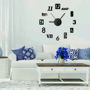 Reloj pared FK23B-04 40cm diseño pegatin