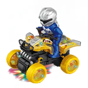 Cuatrimoto Moto Piloto Movimiento Luces