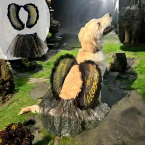 Disfraz Mascota Angel Negro OF-1487PET
