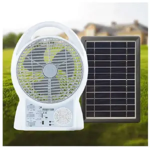 VENTILADOR CON PANEL SOLAR 8" GD-8029