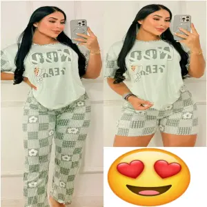 Pijama por 3 piezas dama