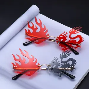 Gafas De Sol Diseño Llamas De Dragón