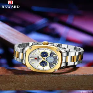 RD81062M RELOJ REWARD METALICO CRONOGRAF