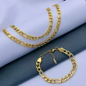 DUO CADENA-PULSERA, CARTIER DORADA 2.0MM