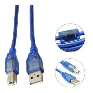 Cable Usb Impresora 2.0 Mallado 3 Mtrs M