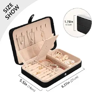 JOYERO RECTANGULAR PARA VIAJE Y HOGAR