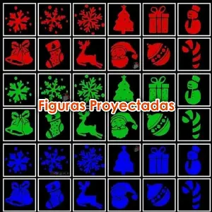 Proyector Navideño Rgb Laser De Figuras