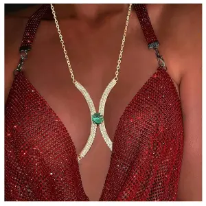 Cadena Brilante Para El Cuerpo Busto